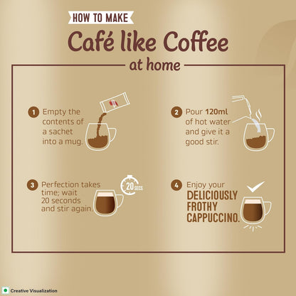 Nescafe Cappuccino Frothy Delicious Coffee - 125 Gms (5 Sachets X 25 Gram)