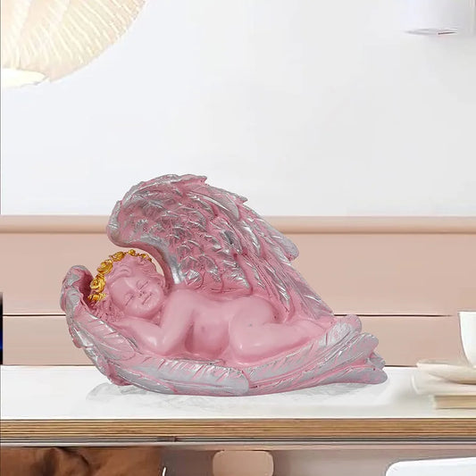 Zart Angel Girl Showpiece for Home Decor Showpiece Angel Pink SHS