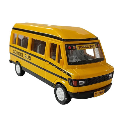Centy TMP School Bus Pull Back Toy with Openable Tailgate for 3Y+ Yellow Colour