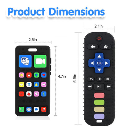 Kidology Baby Teething Toys for 3-18 Months TV Remote & Mobile Phone