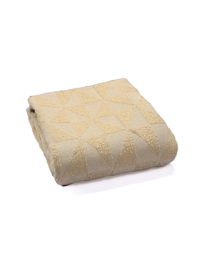 Saral Home Soft Microfiber 1 Seater Sofa Cover Throw Colour Beige