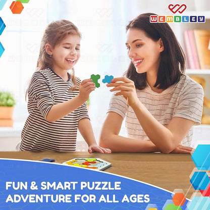Wembley Wooden Hexagon Board Toys Puzzle Game for Kids and Adult