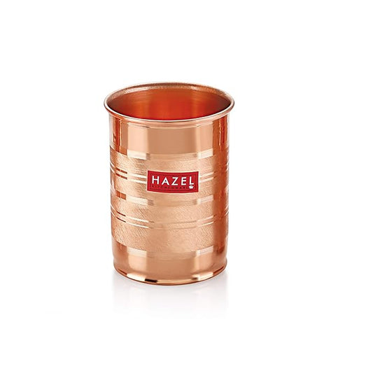 Hazel Designer Copper Glass Tumbler 400 ml