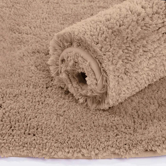 Luxe Home Bath Mat Super Soft Non Slip Vegas Mats for Bathroom Colour Rust