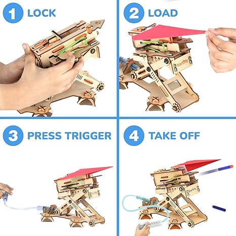 Smartivity 2in1 Hydraulic Aeroplane & Dart Launcher Toy for Kids 6-14 Years Old Birthday Gifts