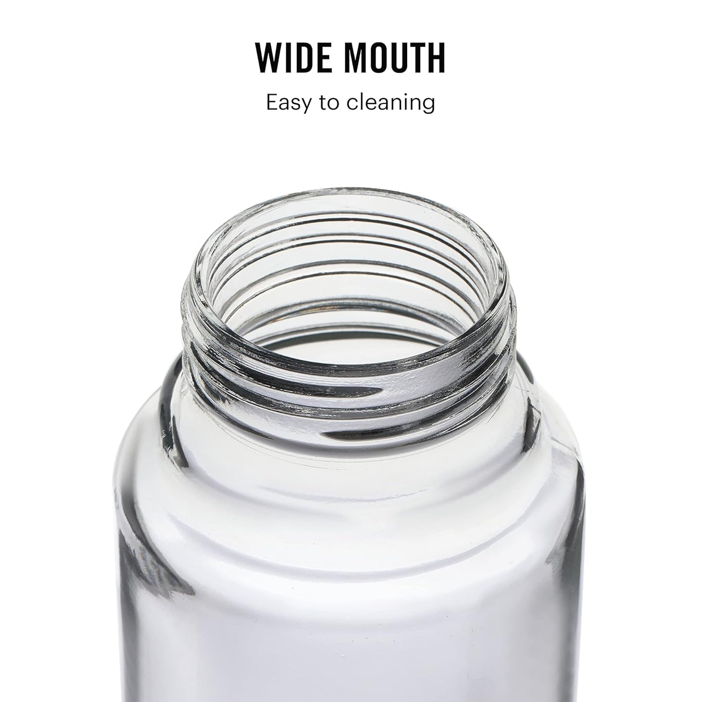 Cello H2o Steelox Glass Water Bottle | Glass Fridge Bottle | 920 Ml | Set of 6