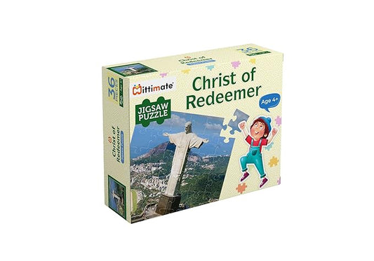 Mittimate Christ The Redeemer Jigsaw Puzzle Game for Kids Age 4 to 6 Old 36 Pieces Puzzle Toy