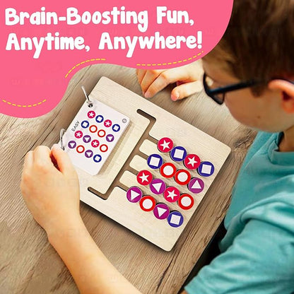 Wembley Multicolor Slide Puzzle Montesori Slide Puzzle Game Toys 2 in 1 Color & Pattern Matching