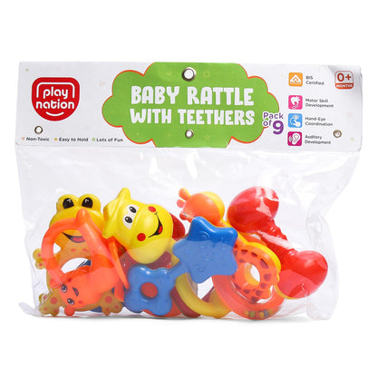Play Nation BPA-Free Rattle & Teether Set for Newborns & Infants Rattles
