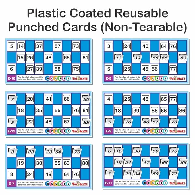 Toymate Red Housie 48 Reusable Card Game