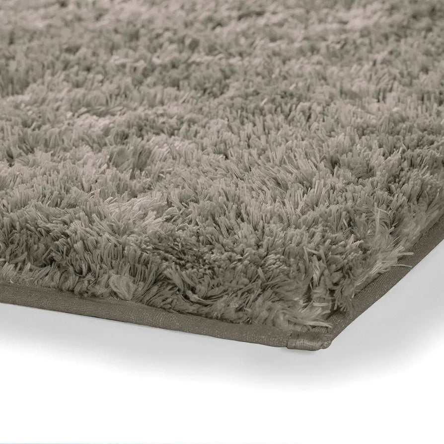 Luxe Home International Microfiber Rectangular Bath Mat Colour Taupe