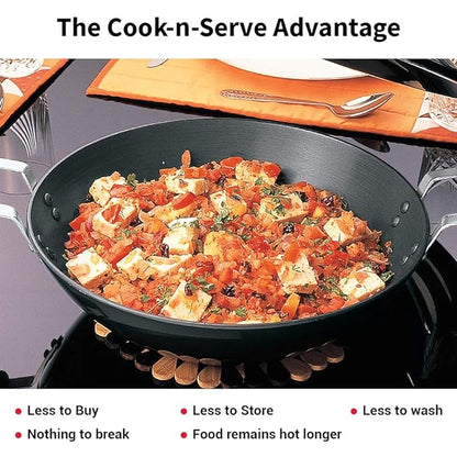 Hawkins Futura 2.5 Litre Deep Fry Pan Hard Anodised Kadai