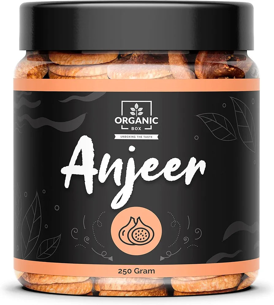Organic Box Afghani Anjeer Figs - Afghanistan Dry Anjir  Dry Fruits for body mass loss, Good for Physical Health, Increases Immunity and Purify the Blood  - Diwali Gift Pack