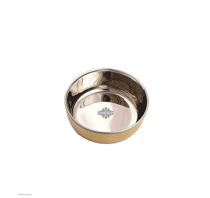Indian Art Villa Art Villa Brass Steel Katori Bowl | 145 ml