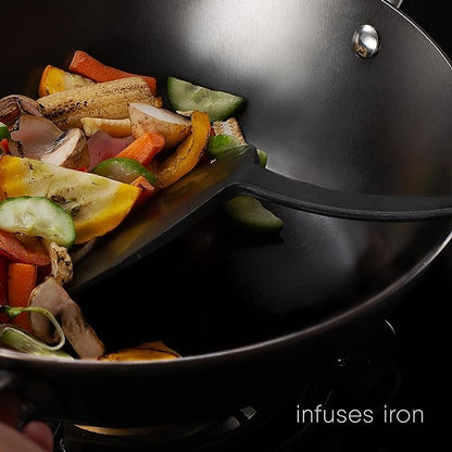 Stahl Blacksmith Plus Cast Iron Kadhai | Light Weight Iron Kadai | Nitrided Kadai for Cooking | 2.4 L | 26 Cm