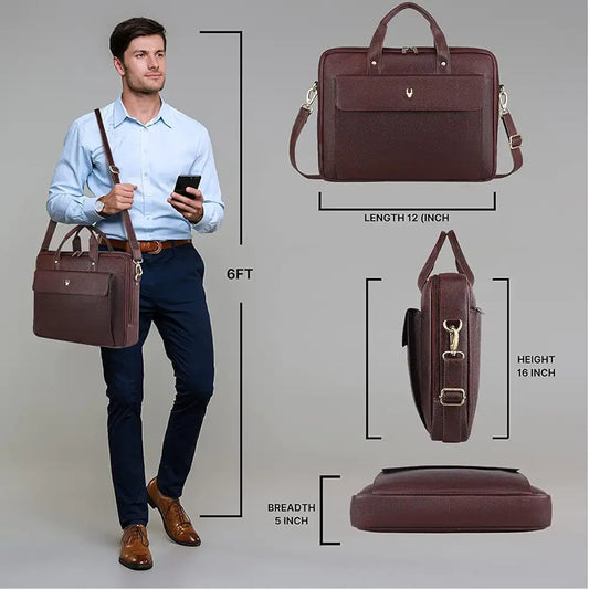 WildHorn Leather Laptop Messenger Bag for Men