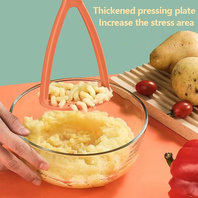 Wareflux Manual Non Stick Safe Masher for Potato Pumpkin Rice Bean Fruits Baby Food