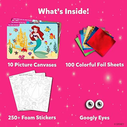 Skillmatics Art & Craft Activity Foil Fun Disney Princess No Mess Art for Kids Craft Kits