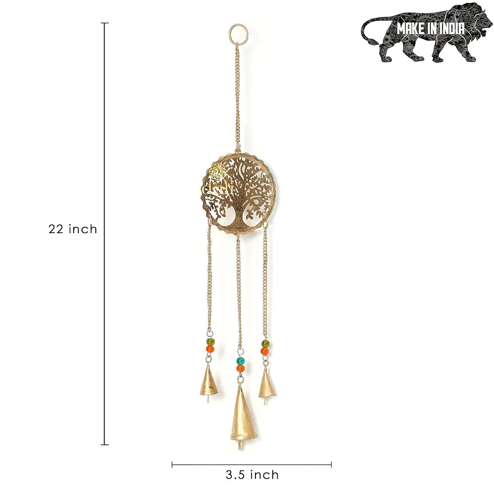 Duli Metal Tree Windchime Wall Hanging Feng Shui Rustic Wall Hangings