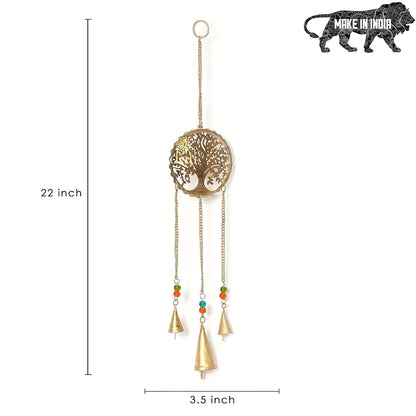 Duli Metal Tree Windchime Wall Hanging Feng Shui Rustic Wall Hangings