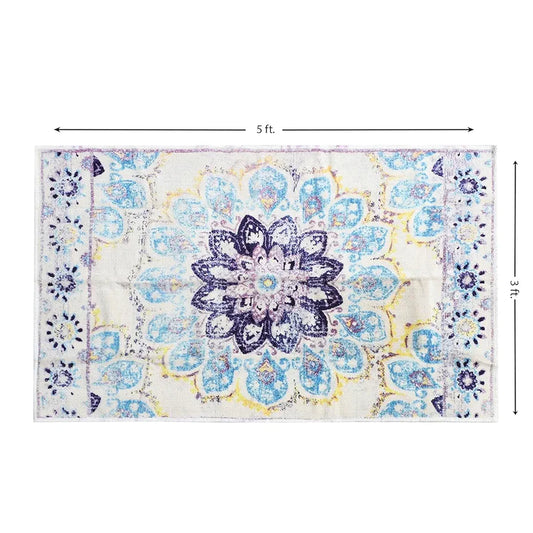 Status Contract Multi Printed Vintage Persian Carpet Rug Runner for Bedroom/Living Area/Home with Anti Slip Backing