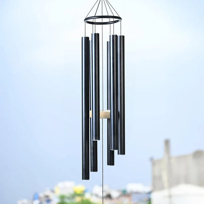 Zaicus 41 Inch Large Wind Chime Black Wind Chime-031