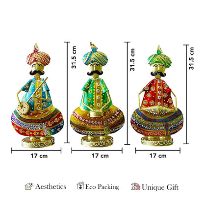 Ekhasa Nostrae Metal Show Pieces Rajasthani Sardar Musician