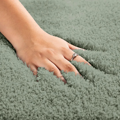 Luxe Home International Carpet Super Soft Anti Slip Vegas Rectangular Rugs Colour Pastel Green