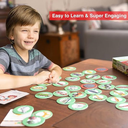 Chalk and Chuckles Educational Game- Eye See Things That Go | Gifts for Kids Age 3-6 | Super Fun Learning Toys