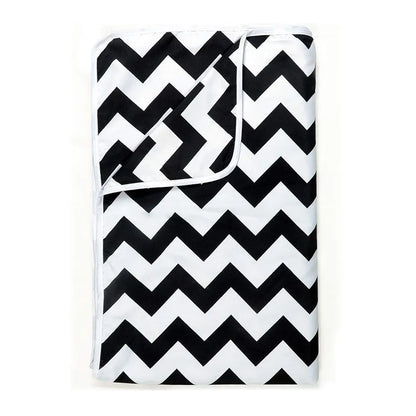 Divine Casa 120 GSM Microfiber Single Kids Dohar Soft & Lightweight Throw Blanket Zig-Zag Pattern Colour Anthracite