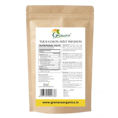 Grenera Tulsi Lemon Mint Infusion - 25 Tea Bags
