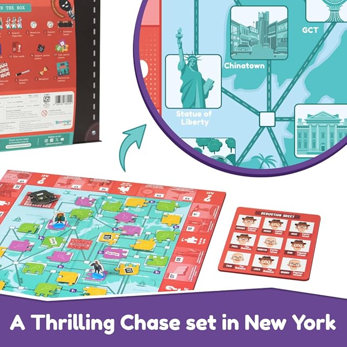 Bloomingo Pretend Play Kit Young Detective New York Files | Become a Detective & Solve Thrilling Mysteries in Newyork