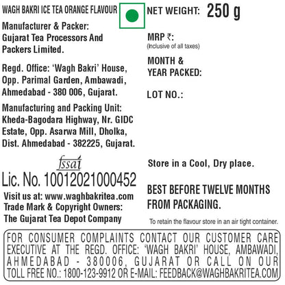 Wagh Bakri Orange Ice Tea - 250 gms (Pack of 2)