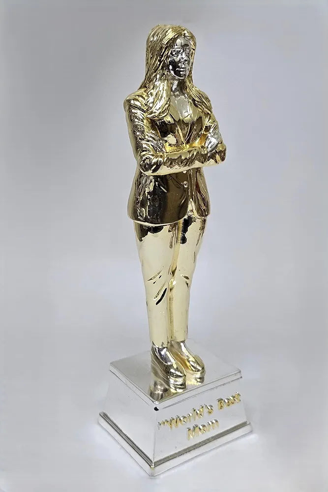 Gold Art India Best Mother Trophy FigurineGold & Silver Plated