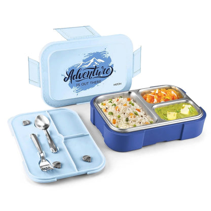 Milton Bravo 3 Steel Thermoware Lunchbox