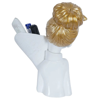 Zart Resin Girl Showpiece for Home Décor Showpiece & Office Decor