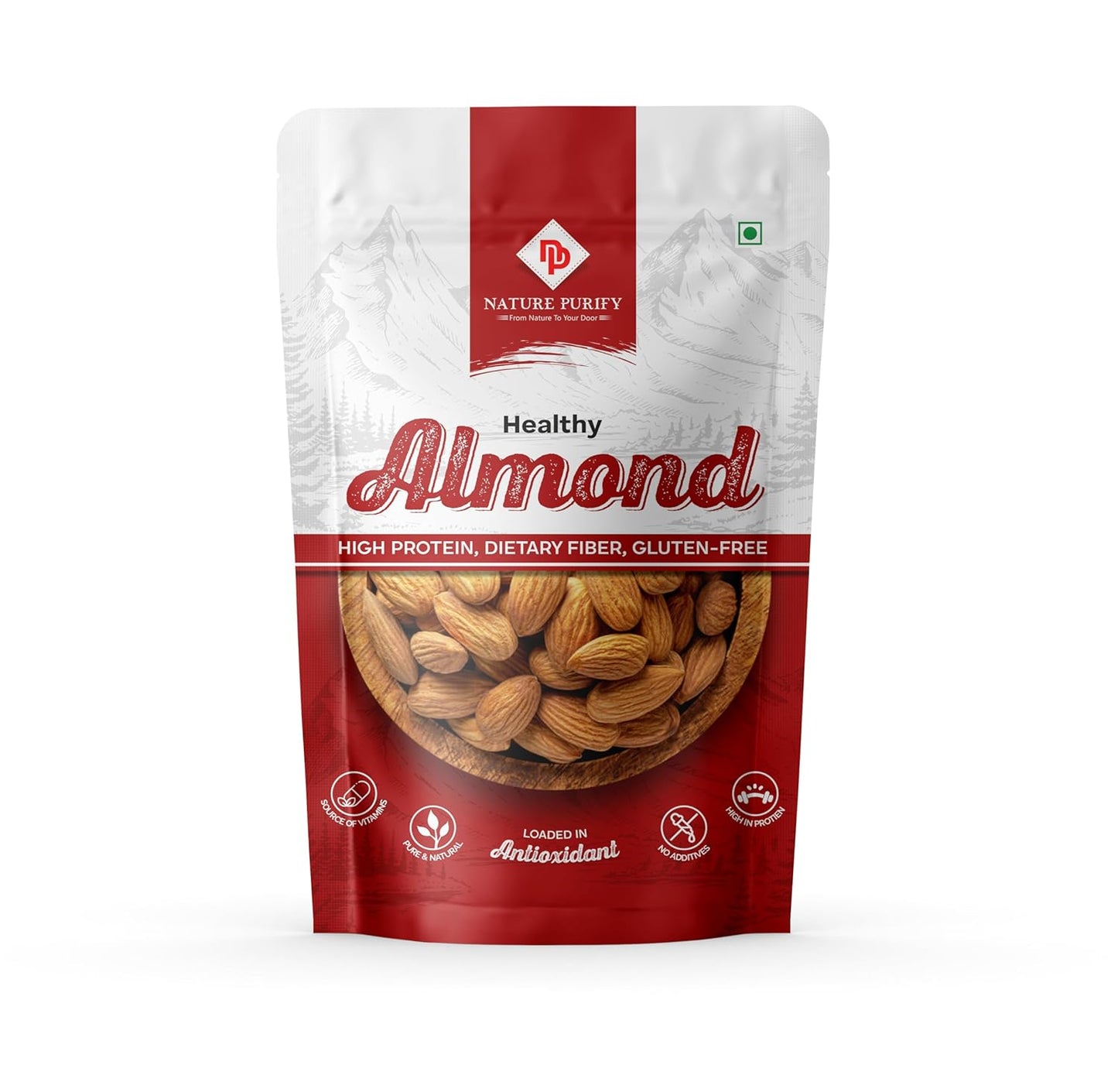 Nature Purify California Fresh Almonds - 1 kg