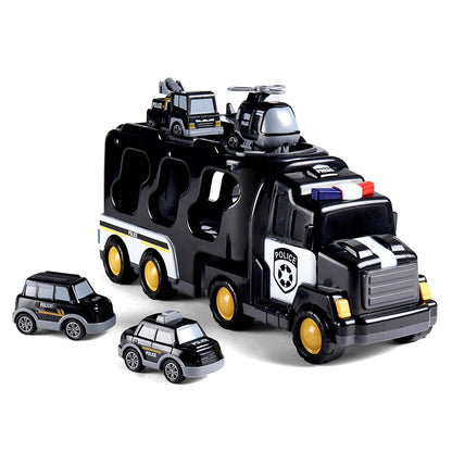 Play Nation 5-in-1 Friction-Powered Truck Toy Set
