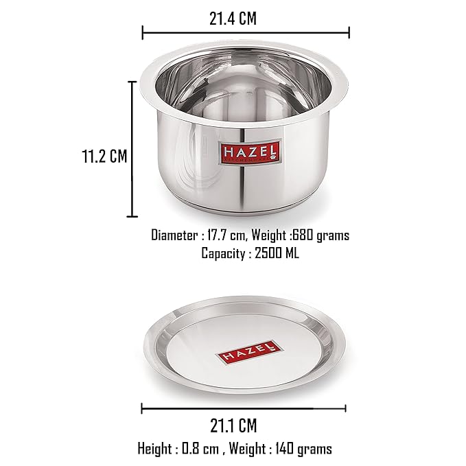 Hazel Induction Base Tope Stainless Steel Induction Bottom Tope Thick Heavy Flat 21.1 cm