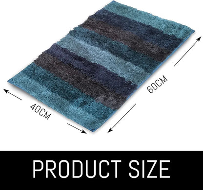 Luxe Home Bath Mat Super Soft Microfiber Non Slip Jericho Bathroom mats 40x60 cm Colour Burnt Green
