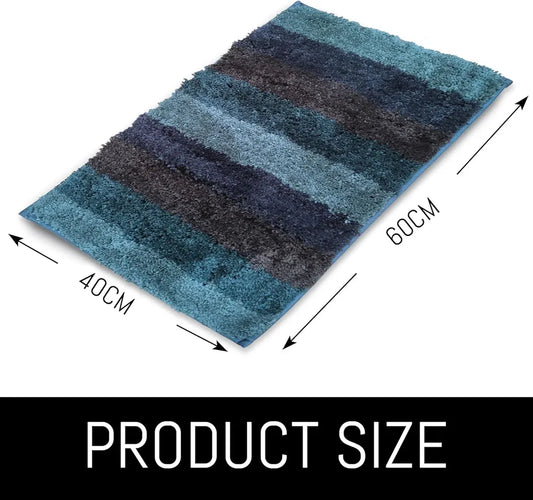 Luxe Home Bath Mat Super Soft Microfiber Non Slip Jericho Bathroom mats 40x60 cm Colour Burnt Green