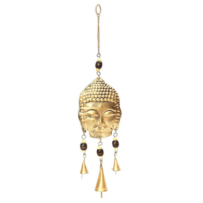 Duli Metal Budha Windchime Wall Hanging Feng Shui