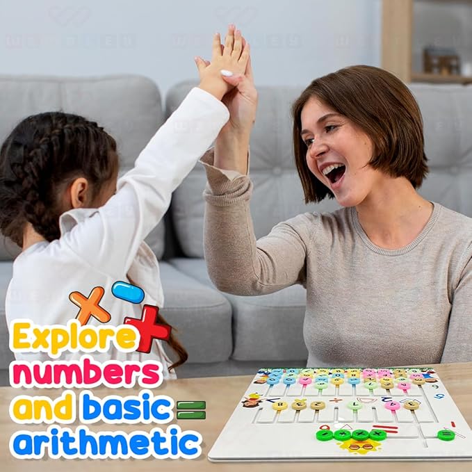 Wembley Sliding Puzzle Educational Math Game for Kids Montessori Learning Toy