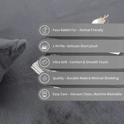 Luxe Home International Ruffle Bath Mat 40X60 Cm Colour Grey