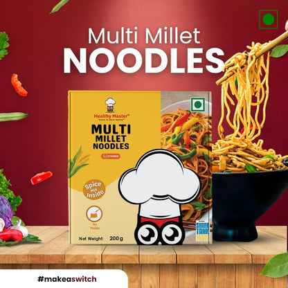 Healthy Master Multi Millet Noodles - 200 gms Each (Pack of 2)