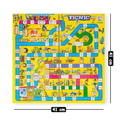 Ratna's Picnic Board Family Game Big Fun | Pack of 1 | Multicolor | Kids