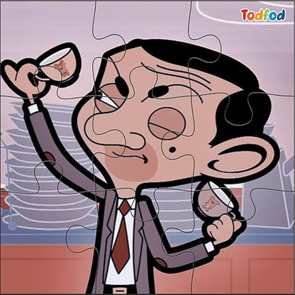 TodFod Wooden Jigsaw Puzzles Toy for Kids & Children Mr Bean 54 Pieces 6 in 1 Jigsaw Puzzles
