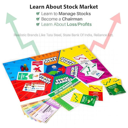 Ratna's Stock Market Board Game Where Money Making is a Child's Play | Learn About Different Aspects of the Economy for Kids 10+ Years