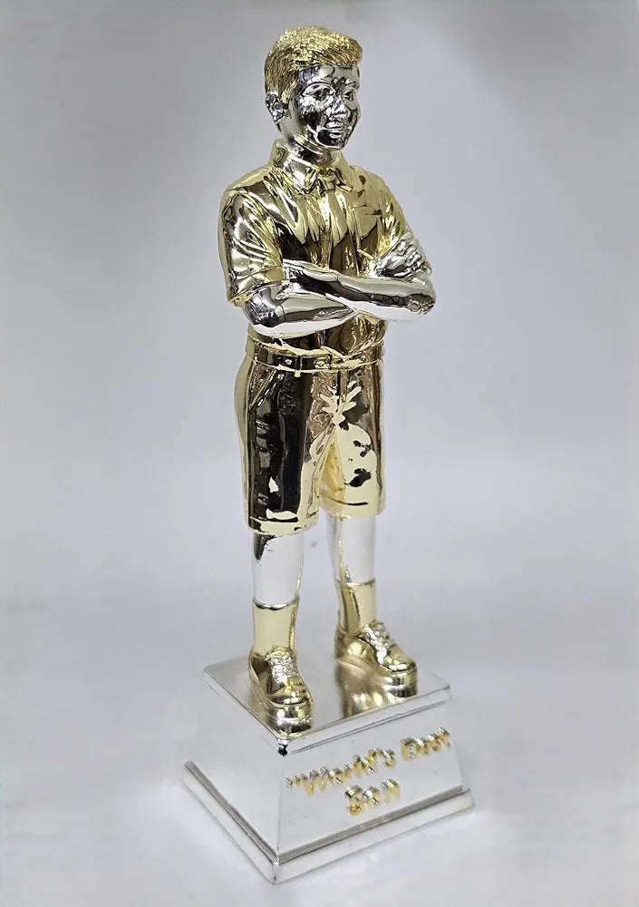 Gold Art India Best Son Figurine Gold & Silver Plated World's Best Son