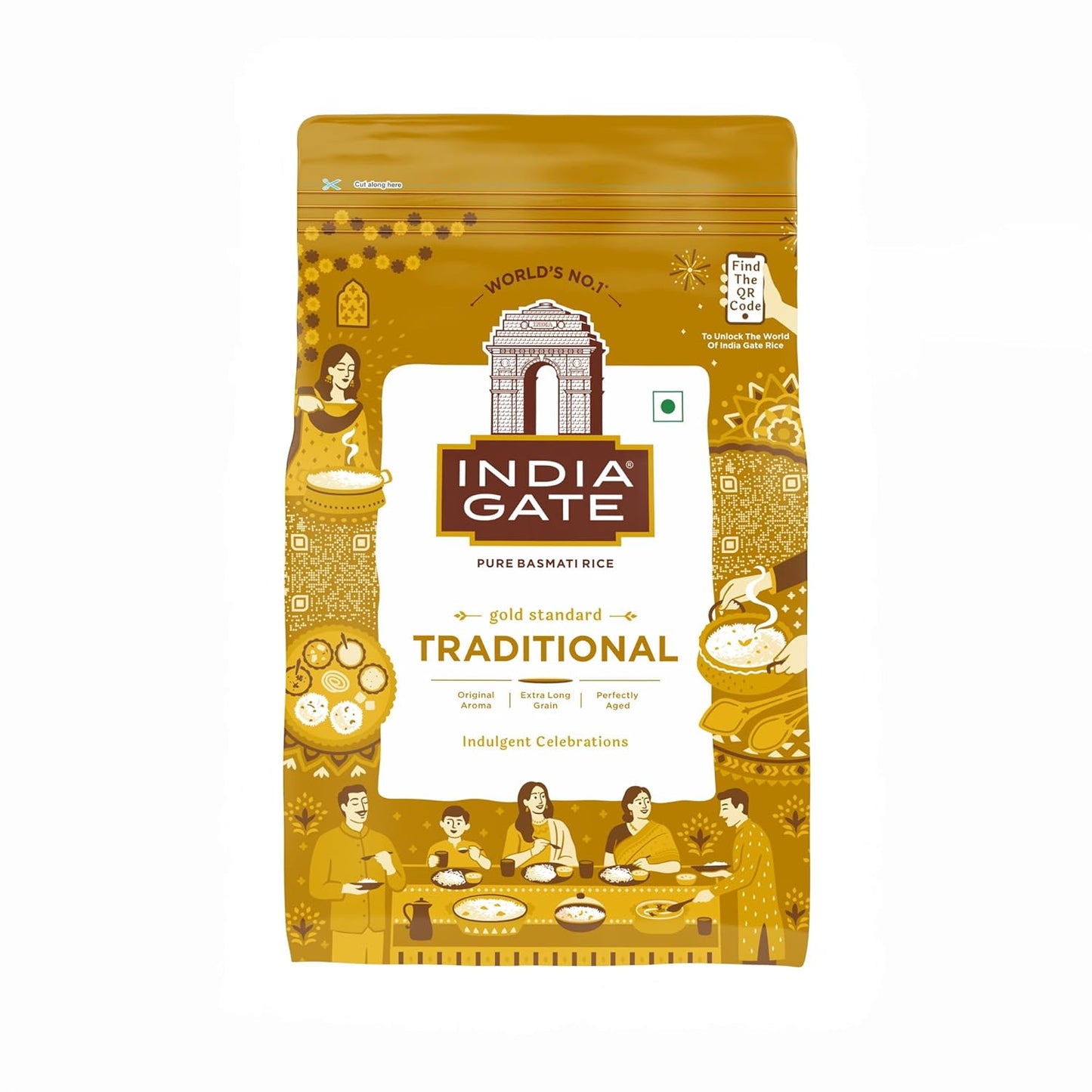 India Gate Traditional Pure Basmati Rice - 1000 gms